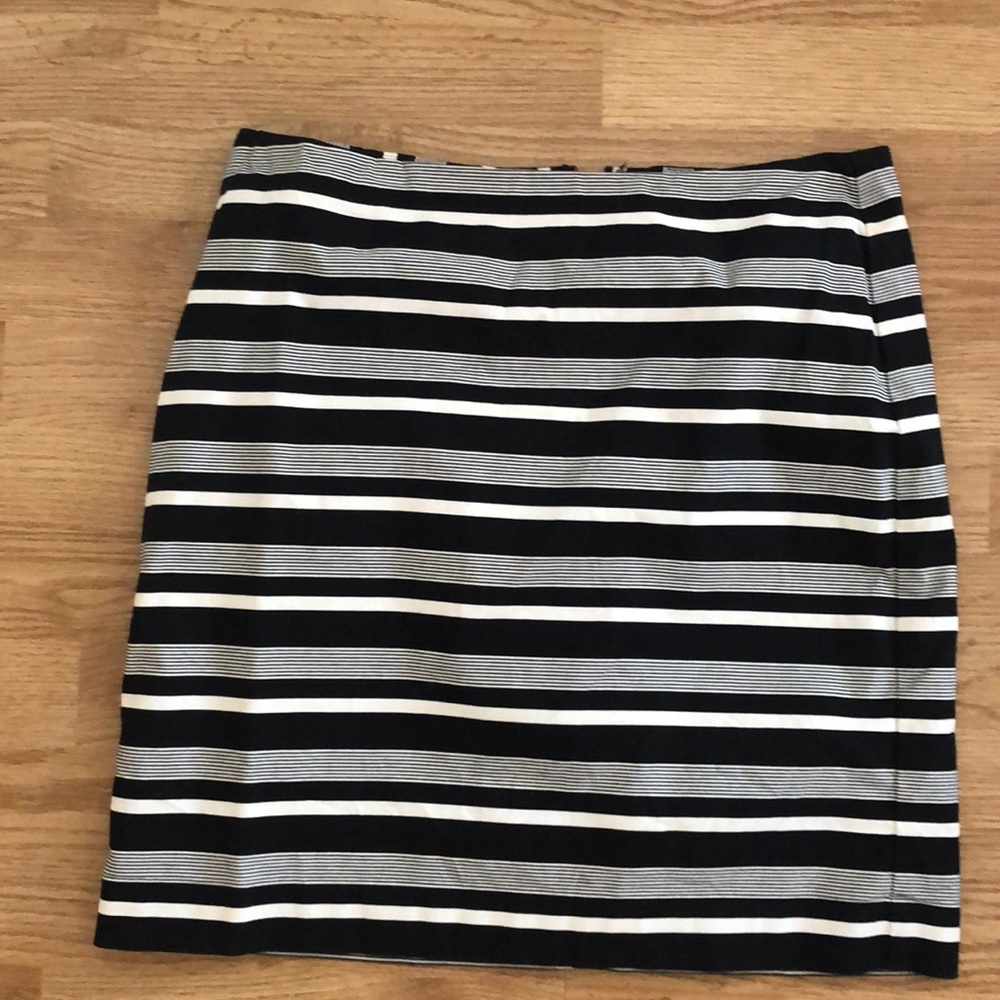 ann taylor striped skirt